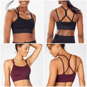 Two Fabletics Poppy seamless bras size L